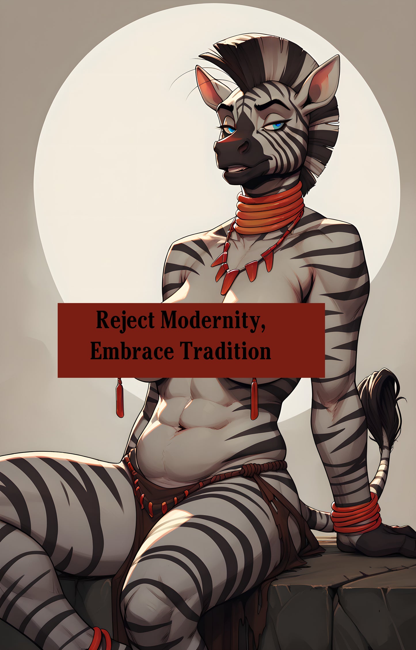Zebra at Home Poster Print